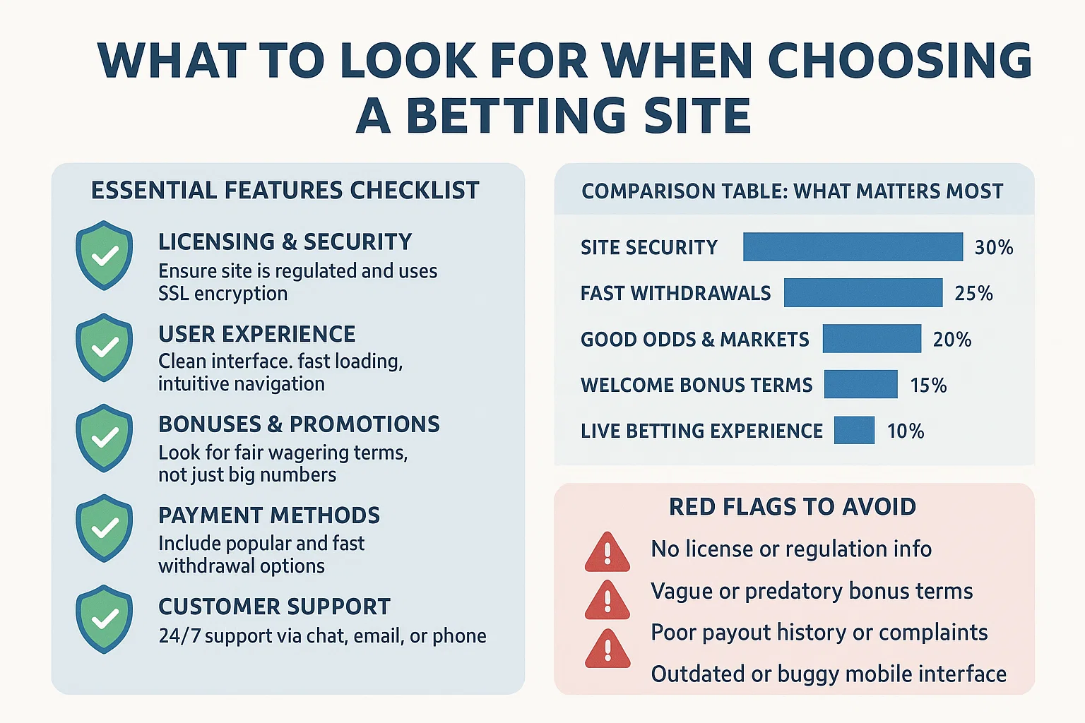 What to Look for When Choosing a Betting Site